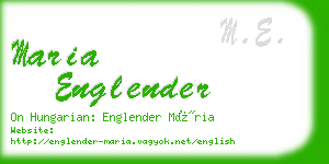 maria englender business card